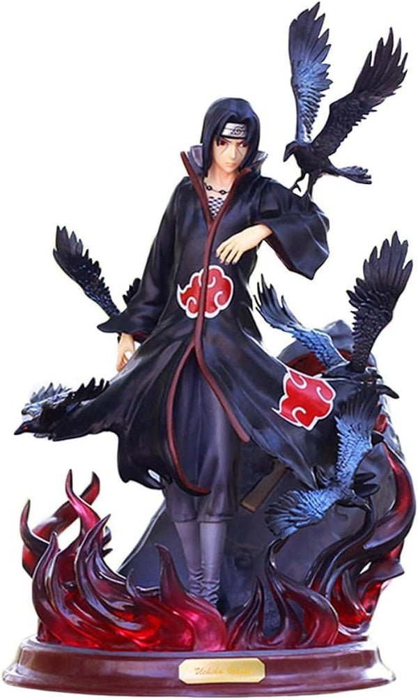 Itachi Uchiha premium statue with crows, 25 cm, Naruto